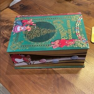 Christmas Storybook with Mice Illustration tin gift box